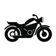 Fototapeta premium Motorcycle Symbol – Minimalist Vector Clipart