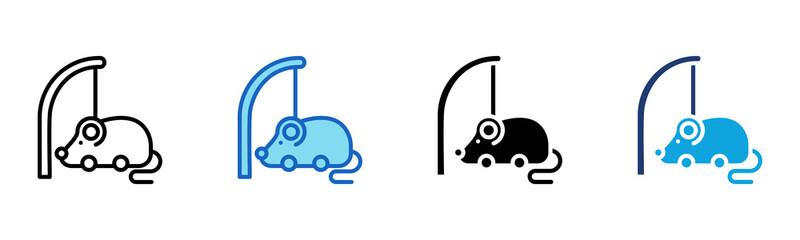 Mouse Toy icon Multi Style Vector Illustration
