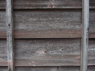 古びた木材の壁面
