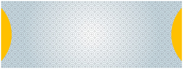 Abstract geometric pattern with yellow circles on a light blue background, seamless design for wallpaper or fabric