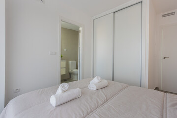 Neutral Bedroom with Built-In Closet and En-Suite