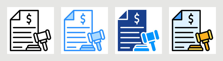 Financial Regulation Collection Set Multiple Style