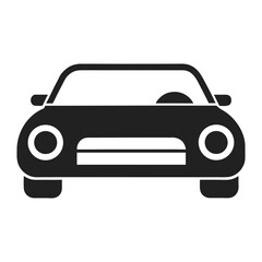 Obraz premium Compact Car Vector – Urban Transportation Symbol