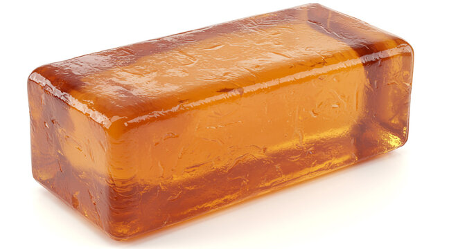 Glistening Hard Candy Captured in High Detail on White