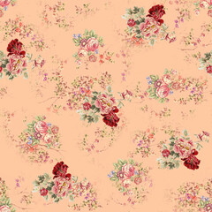 all over design. digital print design. Flower design.all over print.Watercolor iris flowers and abstract illustration. Seamless pattern. Summer, spring design for wallpapers, lights, textiles, texture