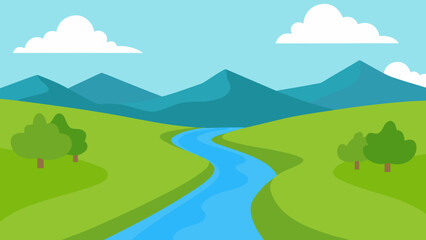 Obraz premium landscape with mountains