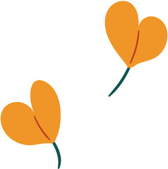 heart shaped range leaf illustration