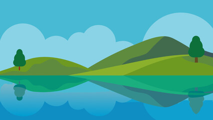 landscape with a rainbow