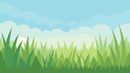 Obraz premium grass and sky