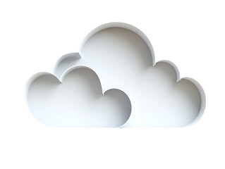  Cutout clean white cloud