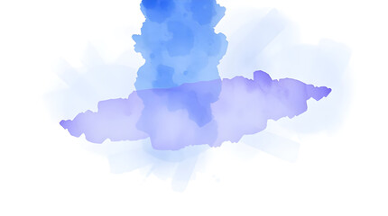 Obraz premium A vibrant, abstract blue sky with white, textured clouds, evoking a bright summer day atmosphere