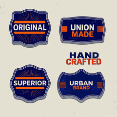 set of premium quality labels