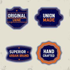 set of vintage retro badges