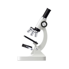 microscope on white background