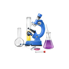 microscope in laboratory