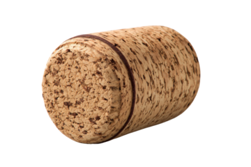 Wine cork uncorking event vineyard photography outdoor close-up. Isolated on transparent background, png.