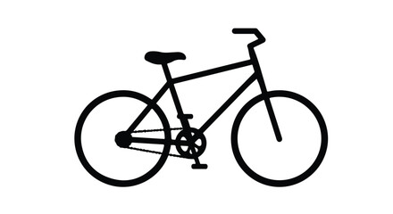 Obraz premium Isolated bicycle icon for infographics on plain background for web design usage