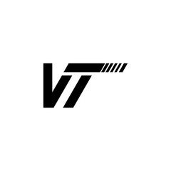 v  t logo branding identity corporate vector logo design