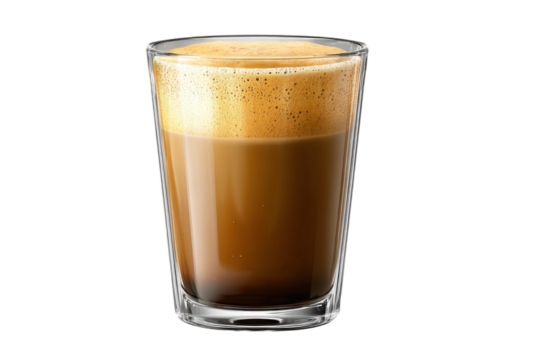 Brewing coffee in a cozy environment aroma and beverage focus. Isolated on transparent background, png.