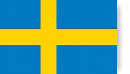 swedish flag in the wind