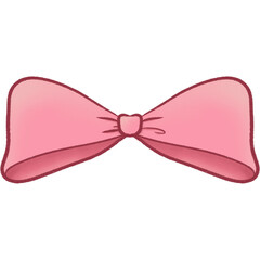 Pink bow ribbon fabric knot gift present decoration celebration holiday valentine heart tie coquette