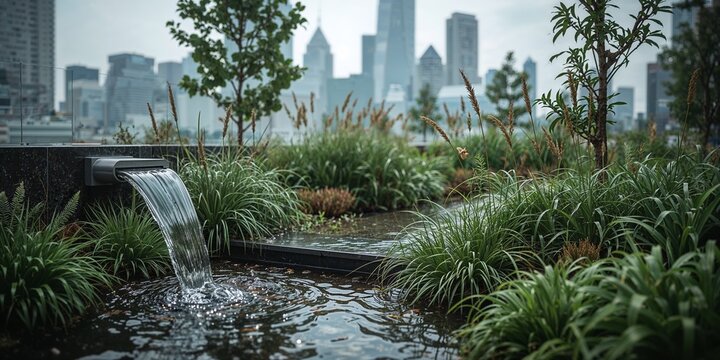 A group of women smiling and enjoying water aerobics in a swimming pool on a sunny day together