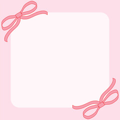 Cute Pink Coquette Bow Notepad Aesthetic Memo Pad for Journaling Stationery amp Gift