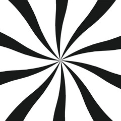 Sunburst background. Black and White Radial Pattern