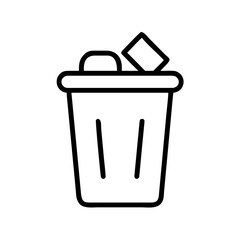 Trash Can Icon SVG - Clean Vector Delete Symbol