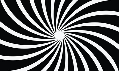 Sunburst background. Black and White Radial Pattern