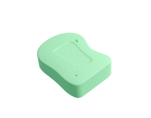 Isolated Light Green Object With Rectangular And Curved Shape On Transparent Background