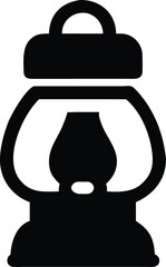 camp lantern silhouette