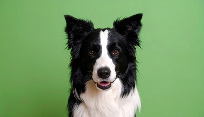 Fototapeta premium Black and white dog portrait (9)