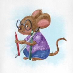 cute mouse artist