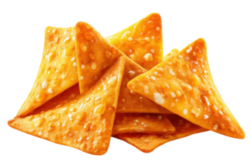 Crunchy snack delight kitchen food photography cozy atmosphere. Isolated on transparent background, png.