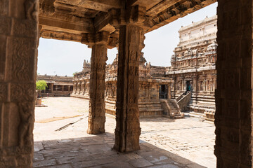 Le temple Airavatesvara à Darasuram (près de Kumbakonam), Tamilndu-india