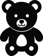 cute teddy silhouette