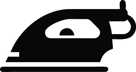 electric iron machine silhouette