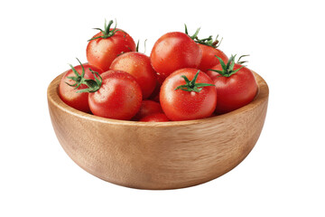 Harvesting fresh tomatoes kitchen food photography indoor close-up. Isolated on transparent background, png.