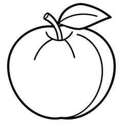 vector illustration of an apple