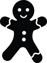 gingerbread man silhouette