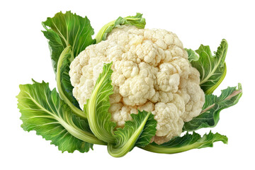 Harvesting cauliflower farm field food photography natural light. Isolated on transparent background, png.