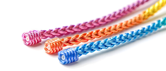 pink hair curlers isolated