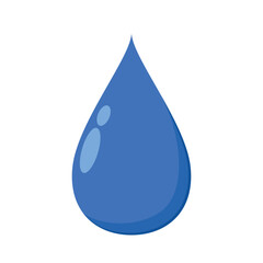Water drop isolated vector. illustration vector graphic of water drop.