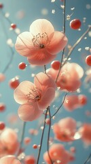 Peach Blossom Dream: A Delicate Dance of Spring's Embrace
