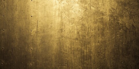 Fototapeta premium Golden metal texture background, ideal for adding a touch of vintage, industrial, or steampunk style to your designs and creative projects