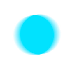 Blue circular gradient blurred halo