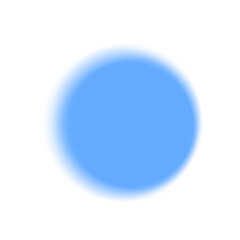 Blue circular gradient blurred halo
