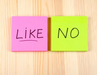 LIKEとNOの選択イメージ
