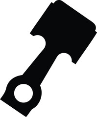 piston black silhouette